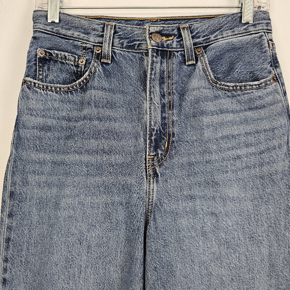 Levi's Premium High Loose Flare Jeans Distressed- Size 27 X 29 - Picture 4 of 12